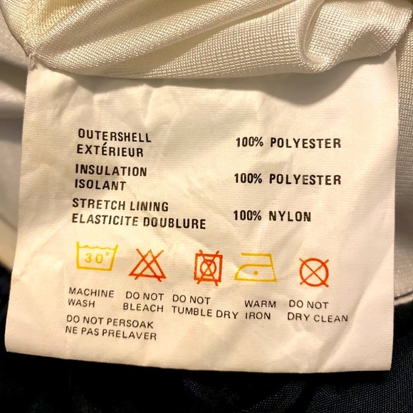 Nevica Vintage Ski Snow Pants Dark Blue Size 8 women’s nylon elastic - Picture 9 of 9